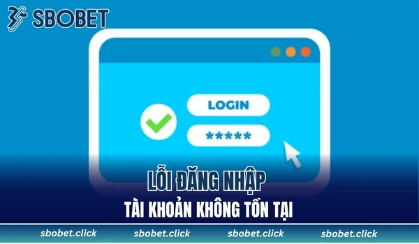 Lỗi đăng nhập tài khoản không tồn tại