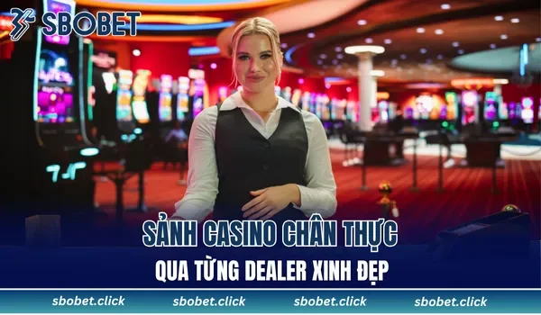 Sảnh casino chân thực qua từng dealer xinh đẹp