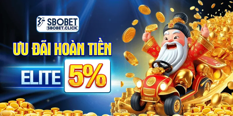 SBOBET Ưu đãi hoàn tiền Elite 5%